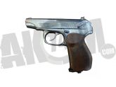 Пистолет пневматический МР-654К подар.вариант белый хром в Москве фото