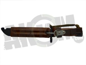 Штык-нож сувенирный (6х4) коричневая рукоять и ножны, с "УХОМ" АК-74М (ШНС-001) в Москве фото