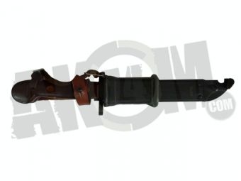 Штык-нож сувенирный (6х3) коричневая рукоять и ножны, с "УХОМ" АКМ в Москве фото