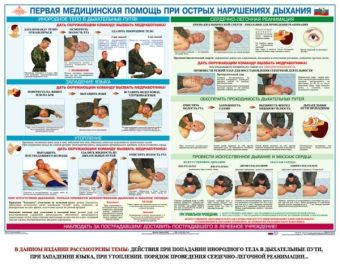 Плакат Первая доврачебная медицинская помощь (6 листов) в Москве фото